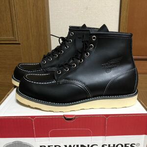 未使用？ RED WING レッドウィング 8130 IRISH SETTER アイリッシュセッター ブーツ 9D 黒 ブラック 07年 箱付 REDWING レッドウイング