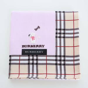 ■未使用　BURBERRY バーバリー　ハンカチ　2008　薄紫■