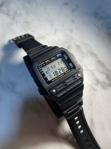 ★ 80's vintage 美品★【送料無料】CASIO BM-100WJ DIGITAL BAROMETER 新品電池 豆球バックライト 新品ベルト ヴィンテージカシオ！！