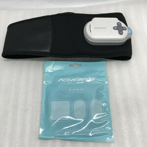 ●ショップジャパン　アクティブスレンダー　エクササイズ用品　腹筋　通電OK　現状お渡し　パット1袋付　ジャンク扱い(uu0202_7)