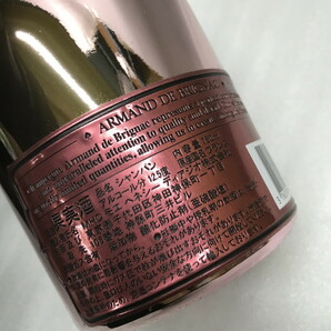 ●ARMAND DE BRIGNAC BRUT ROSE アルマンドブリニャック ロゼ 750ｍｌ 12.5度 ケース付きキズ多い角キズ 未開栓品(uu0208_4_350)の画像4