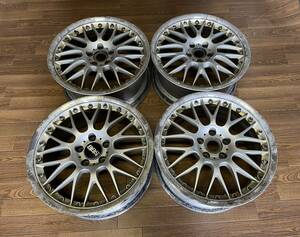 BBS FORGED 鍛造　RS787 8J×18 +40 5H×114.3 73 アルミホイール4本　キズ汚れ、リムの腐食あり　歪みクラックありません