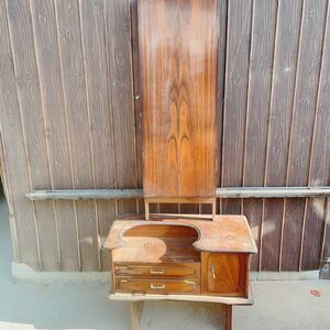 1 jpy ~ liquidation dresser 3 surface mirror mirror retro Showa era Vintage dresser console storage desk 