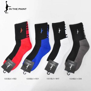 1370602-InThePaint/ITP PANEL SOCKS バスケットソックス ショートソックス 厚手生地