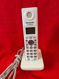 ボタン作動確認済　Panasonic パナソニック 電話子機 KX-FKN526-W 専用充電器 バッテリー付属 増設子機