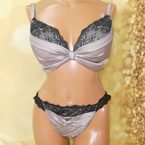 ランクABΣCFO-R4-8-SET◇fran de lingerie＊Fカップ：80×103 L＊クラシック調グレージュ 光沢＆甘とろ感 お姉様系 PBセット/ 処分 セール