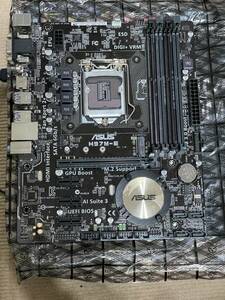 中古 ASUS H97M-E/m-ATX マザーボード/LGA1150/本体＋I/Oパネル（一応ジャンク品とします）