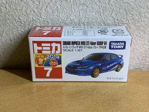 トミカ　赤箱7 〓　スバルインプレッサ WRX STI 4door グループR4仕様　【未開封】　2014 NEW シール