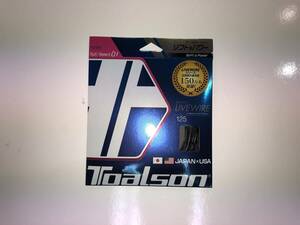 T12.TOALSON 硬式テニスガット バイオロジック・ライブワイヤー 125 ブラック
