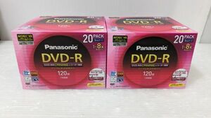 HH835-24213-94【未開封】Panasonic パナソニック DVD-R インクジェットプリンター対応 1回録画用 CPRM対応 LM-RC120MW20 2個セット
