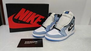 HS838-240218-149【未使用】Nike Air Jordan 1 High OG University Blue ナイキ エアジョーダン1 ハイ OG ユニバーシティブルー 色褪せ有