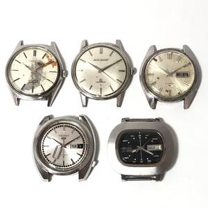 ▼SEIKO 腕時計 5点まとめ フェイスのみ 16001 5601‐9000 5606‐5010 5126‐7020 スカイライナー ロードマチック 自動巻 手巻き ジャンク