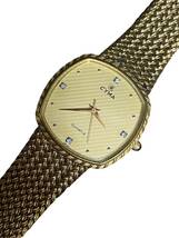 19443 CYMA シーマ QZ 604SP 1JWY シャンパンゴールド文字盤 メンズ腕時計 YUM 0136000ゴールド文字盤 ジャンク_画像1