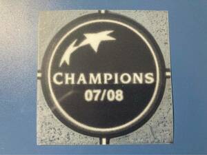 ～小物～ 20007-2008 UEFAチャンピオンズリーグ 優勝 ワッペン 1枚 (マンチェスター・ユナイテッド 用)
