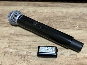 ☆FB075【中古品】 ハンドヘルド型送信機 SHURE QLXD2 JB / SM58　ワイヤレスマイク