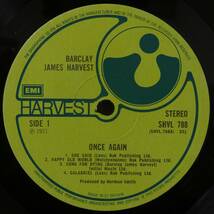 UK 英国盤 LPレコード Once Again ワンス・アゲイン BARCLAY JAMES HARVEST バークレイ・ジェームス・ハーヴェスト SHVL 788 EMI HARVEST_画像5