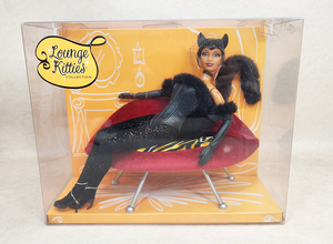 【a08】 マテル バービー コレクション ブラックバービー ラウンジキティ Lounge Kitties Black Barbie MATTEL