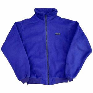 80s USA製 Patagonia フルジップ フリース ジャケット 11/12 パープル ブルー パタゴニア 三角タグ Rマーク ヴィンテージ