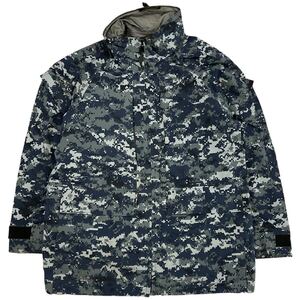 00s US.NAVY GORE-TEX WORKING PARKA Medium‐Long NWU迷彩 ゴアテックス パーカー デジタルカモ 米軍 ミリタリー ジャケット