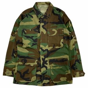 新品 Dead Stock 90s 米軍 BDU WOODLAND CAMO ジャケット XSMALL-REGULAR ミリタリー シャツ ウッドランドカモ 迷彩 COAT HOT WEATHER