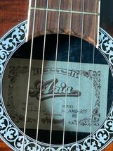 ARIA アリア エレアコ ギター AMB-35S 全長98cm エレクトリック・アコースティックギター ケース付き_画像3