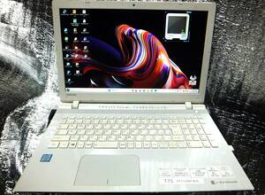 ◇TOSHIBA T75VWP 第6世代i7-6500U 2.5GHz 新品SSD512GB+2ndHDD Bluetooth無線 無線LAN WEBカメラ 15.6型FullHD Windows11+10/64bit◇