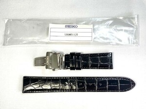 L00M011J0 SEIKO 20mm 純正革ベルト カーフ型押し ブラック SARB071/6R15-00C0用 ネコポス送料無料