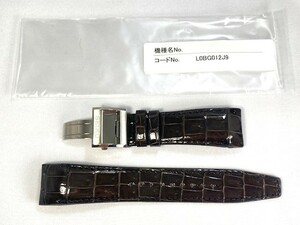 L0BG012J9 SEIKO アストロン 24mm 純正革ベルト クロコダイル ブラック SBXA038/7X52-0AK0用 送料無料