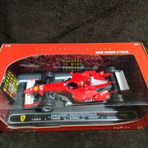 美新品（チェック開封）マテル1/18フェラーリ248F1ミハエル シューマッハ イタリアGP5回優勝MICHEL90WINSフェラーリ190勝記念Ferrari190WINの画像3