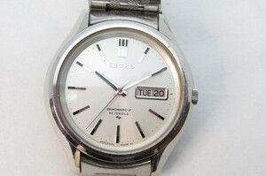 1円～【動作品　ベルト切れ】SEIKO セイコー　マチックP　自動巻　メンズ腕時計　デイデイト　5106-8020　シルバー　2-3-2　