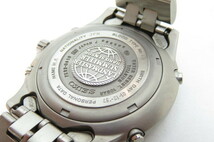 1円～【動作品】SEIKO セイコー ランドマスター サミッター　クロノグラフ メンズ腕時計 7K32-0A10 チタン　ブラック文字盤　2-4-5 _画像5
