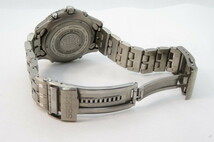 1円～【動作品】SEIKO セイコー ランドマスター サミッター　クロノグラフ メンズ腕時計 7K32-0A10 チタン　ブラック文字盤　2-4-5 _画像6