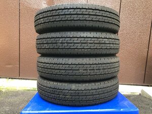 新車外し! DUNLOP ダンロップ SP175L 155/80R14 88/86N LT 4本セット イボ有!! バリ溝!! 2022年製 サクシード/プロボックス/ADバン等