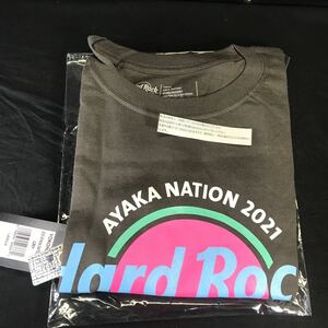 T2729 未使用 ももいろクローバーZ YOKOHAMA ハードロックカフェ TシャツLサイズ グレー Ayaka-nation 2021