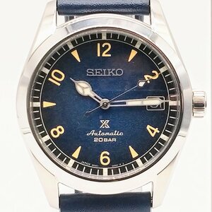 1736♪/ SEIKO セイコー PROSPEX プロスペックス アルピニスト SBDC117 腕時計 自動巻き アナログ 革ベルト メンズ ブルー【0129】