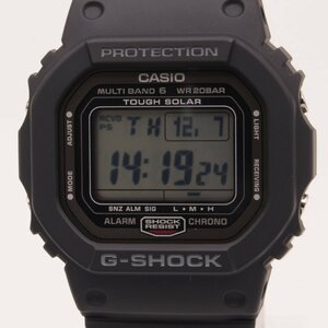 1773▲ CASIO 腕時計 G-SHOCK GW-5000U-1JF 20気圧防水 電波 ソーラー 耐衝撃性 ワールドタイム 暗所で見やすい メンズ ブラック【0129】