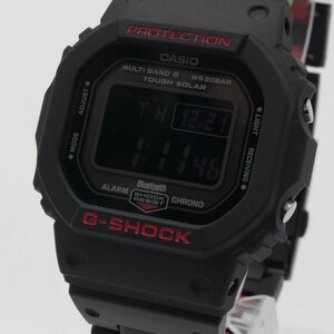 1793▲ CASIO 腕時計 G-SHOCK GW-B5600HR-1JF 20気圧防水 電波 ソーラー 耐衝撃性 モバイルリンク メンズ ブラック×レッド【0202】