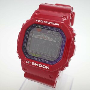 1811〇/CASIO 腕時計 G-SHOCK G-LIDE 電波ソーラー GWX-5600C-4JF 耐衝撃構造 タイドグラフ 20気圧防水 メンズ レッド【0202】