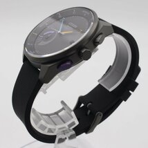 1826▲ CITIZEN 腕時計 光発電スマートウォッチ ラバーバンドモデル BZ7007-01E 10気圧防水 エコ・ドライブ Riiiver ブラック【0202】_画像3