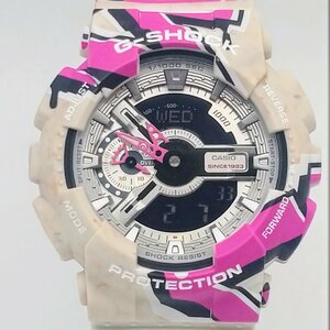 1822♪ / CASIO カシオ G-SHOCK ジーショック Street Spiritシリーズ GA-110SS-1AJR 腕時計 クオーツ アナデジ メンズ 【0202】