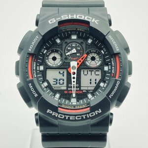 1843♭CASIO 腕時計 G-SHOCK 海外モデル GA-100-1A4ER アナデジ 耐衝撃構造 LEDライト 20気圧防水 メンズ ブラック【0202】