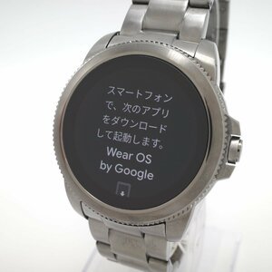 1890@Fossil Gen 5E Smartwatch FTW4049 ステンレススチール 時間表示, 心拍計 3気圧防水 メンズ スモーク 【0202】