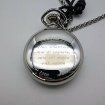 1832★GAGA MILANO/ガガミラ ネックレス時計 懐中時計 NECKLACEWATCH 7001.1 メンズ シルバー【0202】_画像4