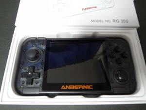 中古 動作品 ANBERNIC RG350 クリアブラック ケース付き 携帯ゲーム機 ポータブルゲーム機 whatsko