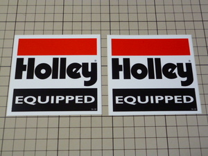 Holley EQUIPPED ステッカー 2枚 (87×82mm) ホーリー