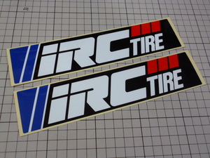 【大きめ】 正規品 IRC TIRE ステッカー 2枚 当時物 です(214×48mm) 井上ゴム工業 アイアールシー タイヤ
