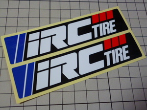 正規品 IRC TIRE ステッカー 1シート 当時物 です(1枚 約114×26mm) 井上ゴム工業 アイアールシー タイヤ
