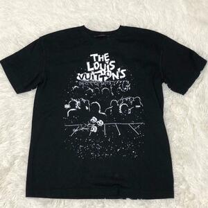 即完売品！【高級・23ss】現行 美品 LOUIS VUITTON ルイヴィトン LV コンサートプリント Tシャツ カットソー メンズ M-L相当サイズ 