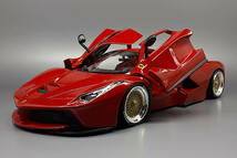 ★1/18 フェラーリ La Ferrari ラフェラーリ (改) カスタム【Ferrari Red ルーフ】★_画像1