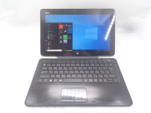 i5第7世代 FUJITSU ARROWS Tab R727/R/i5-7300U 2.6Ghz/4GB/SSD 256GB/カメラ/無線/12.5/タッチパネル/Windows10 中古動作品(F597)